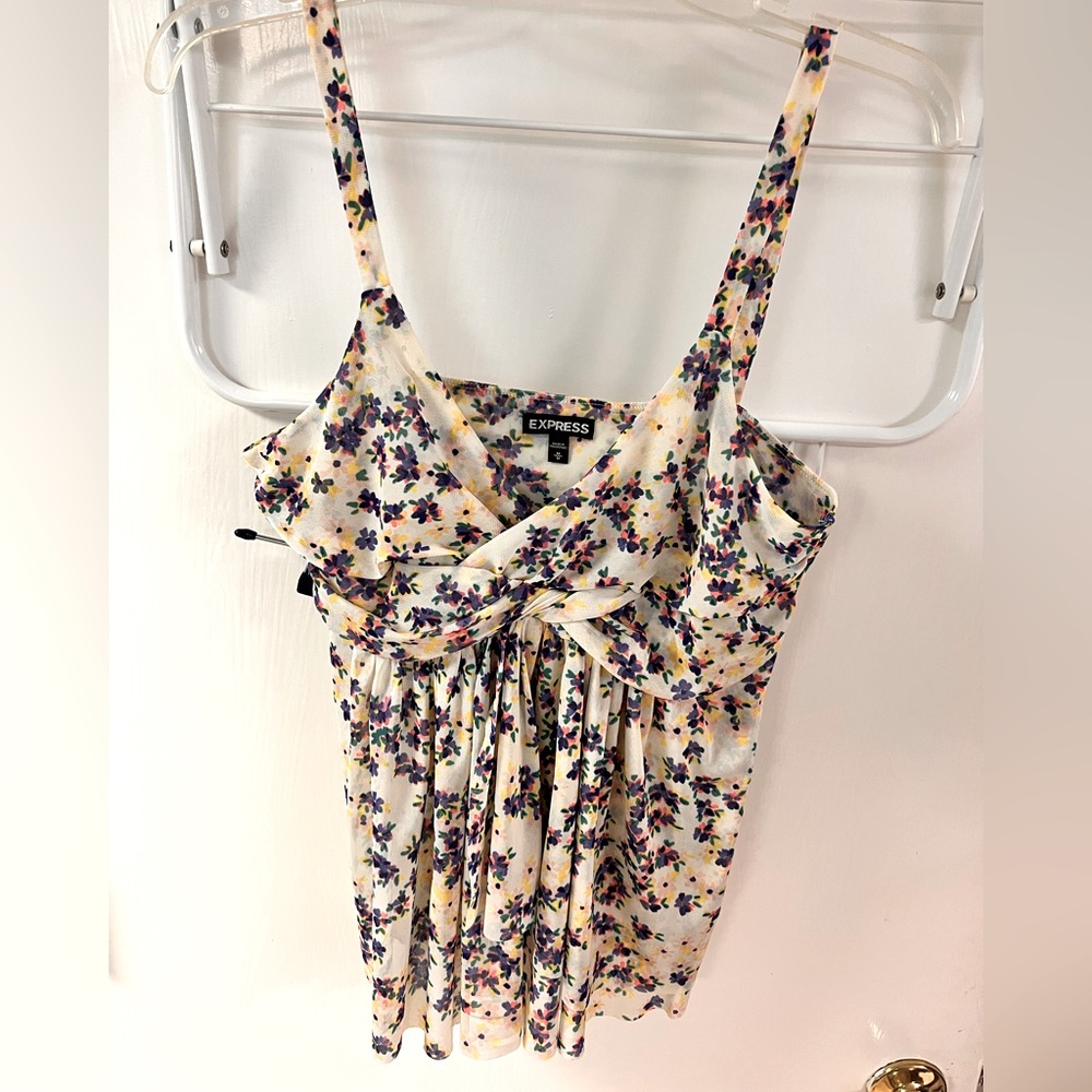 Floral top with straps